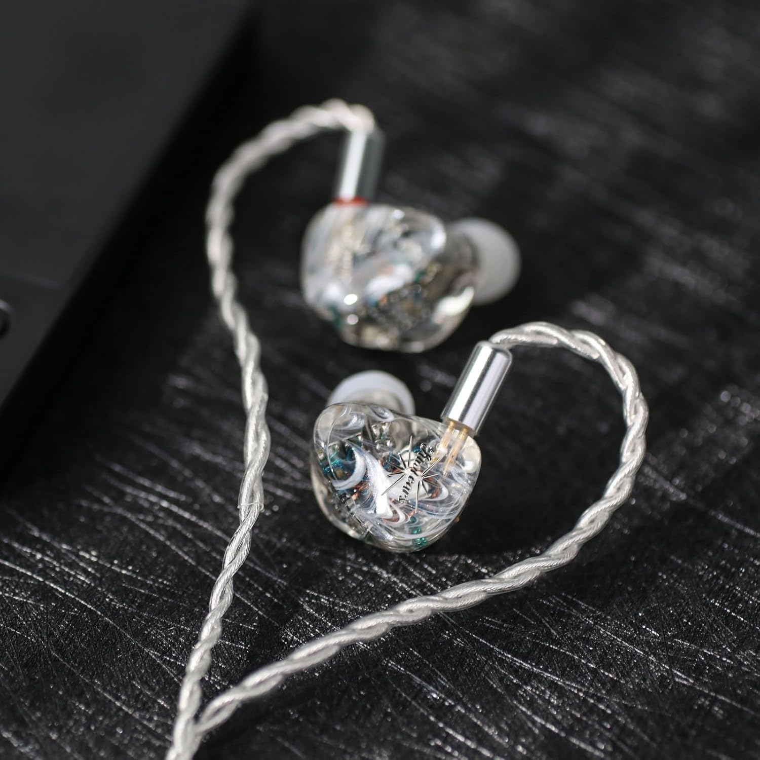 Kiwi Ears Orchestra Lite in Ear Monitor, Custom 8BA HiFi Earphone, Studio Monitor Headphone, Wired Earbuds with Detachable OFC Cable, Handcrafts Faceplate for Audiophile Musician (Clear)