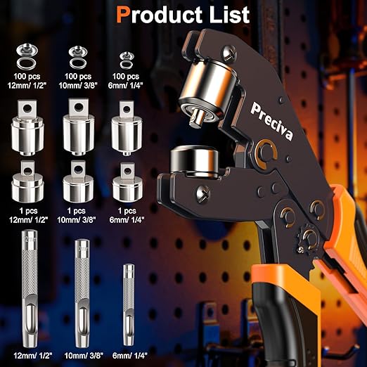 Preciva 3-Size Grommet Tool Kit - Image 2