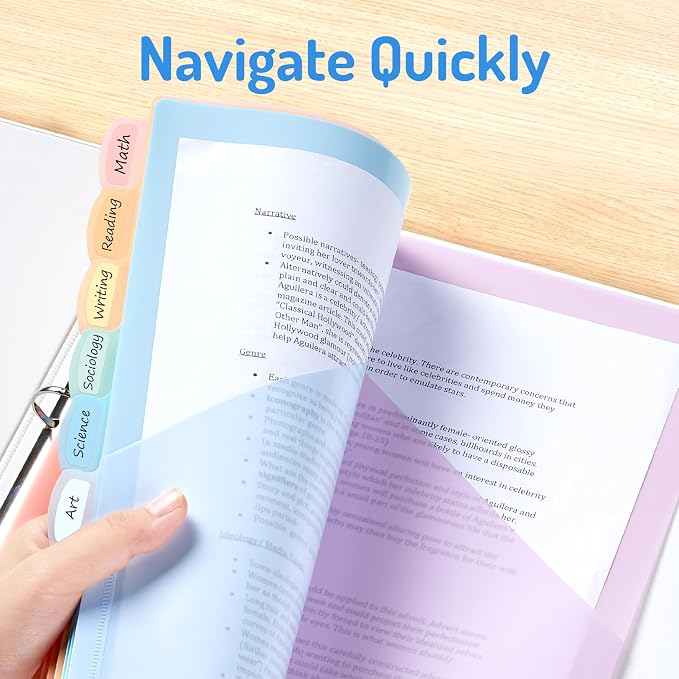 Forvencer 96 Count Binder Dividers - Image 7