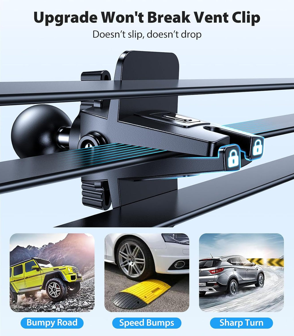 VICSEED for MagSafe Car Mount [Upgraded Strongest Magnet Power] Magnetic Phone Holder for Car Vent 360 Adjustable Magnetic Car Phone Holder Mount for iPhone 16 Pro Max 15 14 13 12 Plus Mini