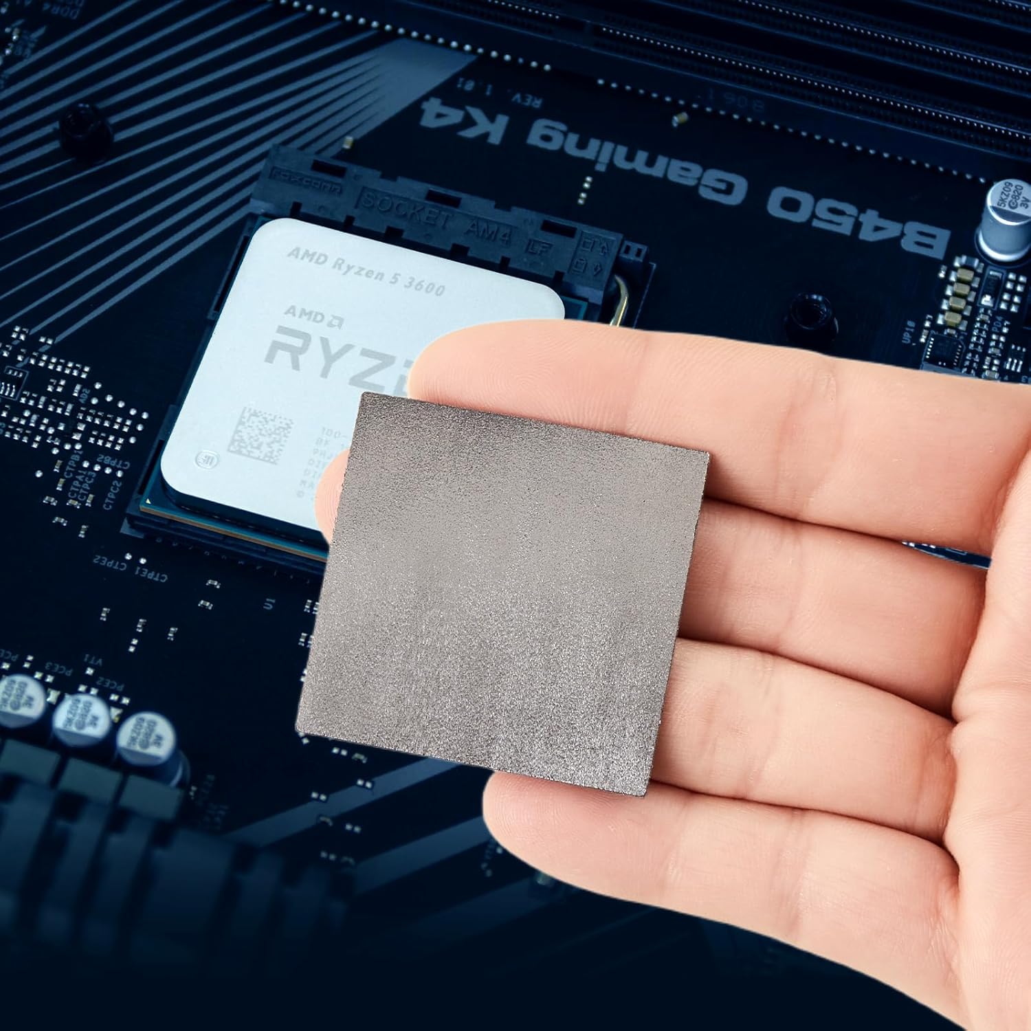 Thermal Pad,50 * 50 * 0.2mm,Graphene Thermal Pads for GPU/CPU/SSD/Electronics - Highly Efficient,Compressible (50 * 50mm)