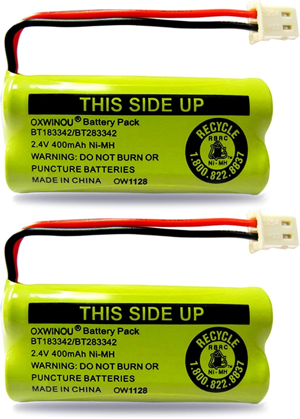 Replacement Battery BT183342/BT283342 BT166342/BT266342 BT162342 / BT262342 BT166342 Compatible with CS6114 CS6419 CS6719 AT&T EL52300 CL80112 CS6719-2 2.4V 400mAh (2 Pack)