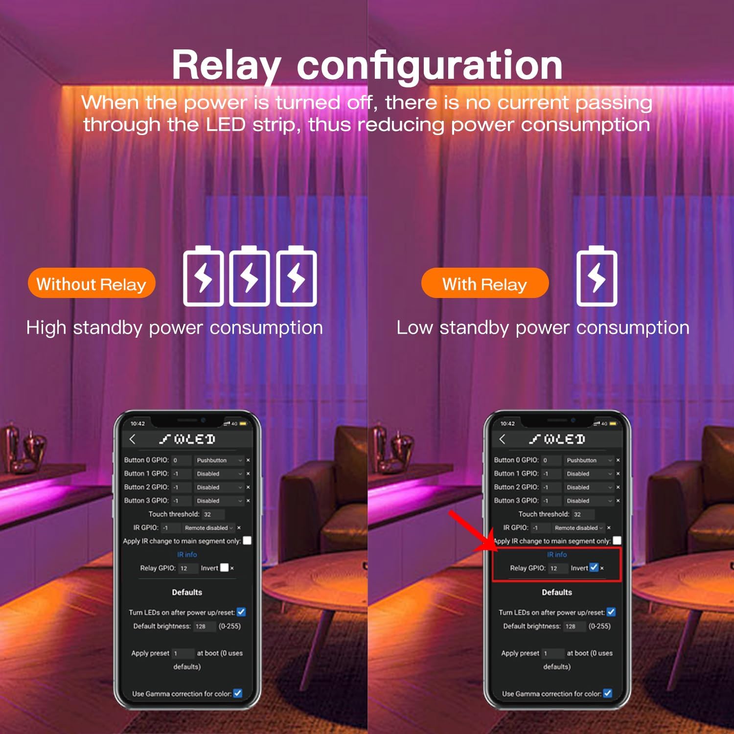 ESP32 WLED LED Strip Light Controller 15A Fuse Mic DIY Dynamic Lighting UART USB-C Download Energy Saving Relay App Control for RGB IC Addressable Digital WS2811 WS2812 SK6812 TM1814 WS2813 WS2815