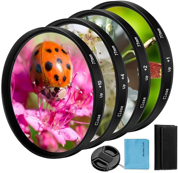 67mm Close-up Filter Kit 4 Pieces Macro Filter Accessory Close-up Lens Filter by Unknown
