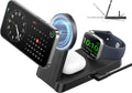 3 in 1 Magnetic Wireless for iPhone Charging Station: Foldable Portable Charger for iPhone 16-12 Pro Max & Apple Watch & AirPods, for Apple Multiple Devices Charger for Home,Office&Travel