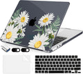Compatible with MacBook Air 13.6 inch Case, M4 A3240/M3 A3113/M2 A2681 (Released 2025 to 2022), Hard Shell, Keyboard Cover, Screen Protector, Webcam Cover & Type-C Adapter, Daisies