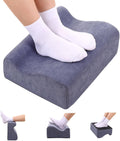 Foot Rest for Under Desk at Work, Ergonomic Under Desk Footrest with Washable Cover, Memory Foam Foot Stool for Office Chair & Gaming Chair, Back & Hip Pain Relief, Blue