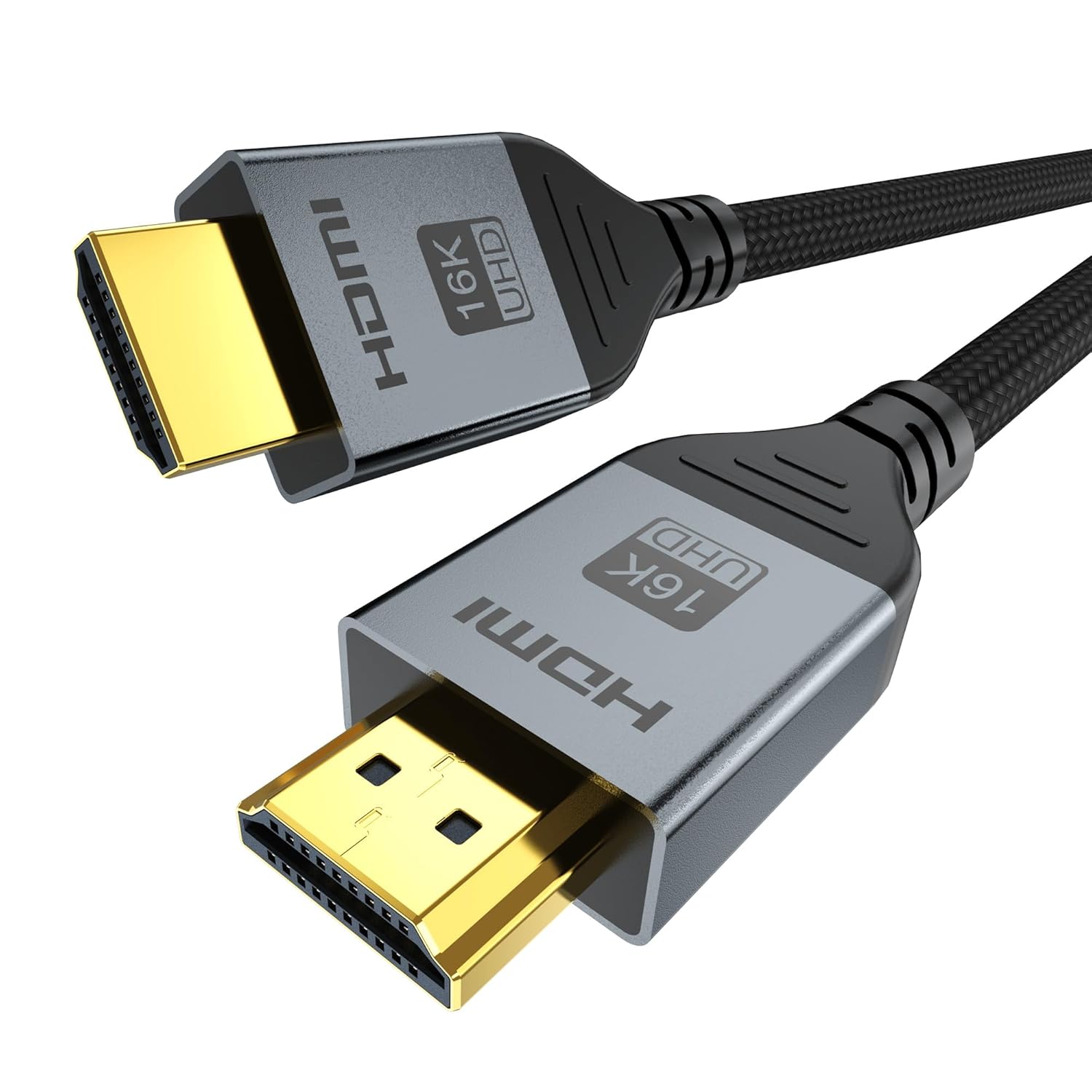 16K 8K HDMI Cable 96Gbps 6.6 FT, Ultra High Speed HDMI 2.2 Cable 16K@60Hz 8K@120Hz 4K@480Hz HDCP 2.2&2.3, Dynamic HDR, eARC,DTS:X, Compatible with Roku TV/HDTV/PS5/Blu-ray/Projector