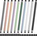 10 PCS Stylus,Stylus Pen for Touchscreen,Stylus 2-in-1 High Sensitivity & Precision Suitable for All Touch Screens of iPhone/ipad/Android Tablets(10 Stylus Pen + 20 Tips)