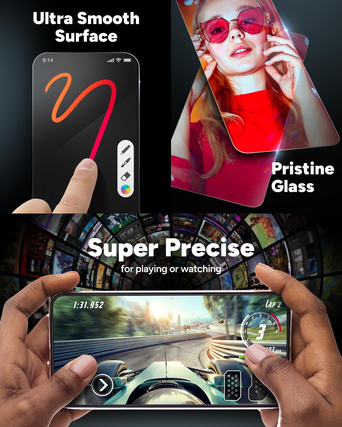ZAGG InvisibleShield Glass Elite iPhone 15 Plus Screen Protector - 5X Stronger with Reinforced Edges, Scratch & Smudge-Resistant Surface, Easy to Install