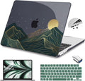 Teryeefi MacBook Air M2 Case 2022 Release A2681 Model, Glossy Plastic Hard Shell Cover with Screen Protector & Keyboard Cover for 13.6 Inch Laptop