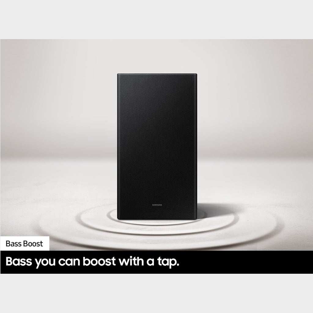 Samsung HW-C450 2.1ch Soundbar w/DTS Virtual X, Subwoofer Included, Bass Boost, Adaptive Sound Lite, Game Mode, Bluetooth, Wireless Surround Sound Compatible