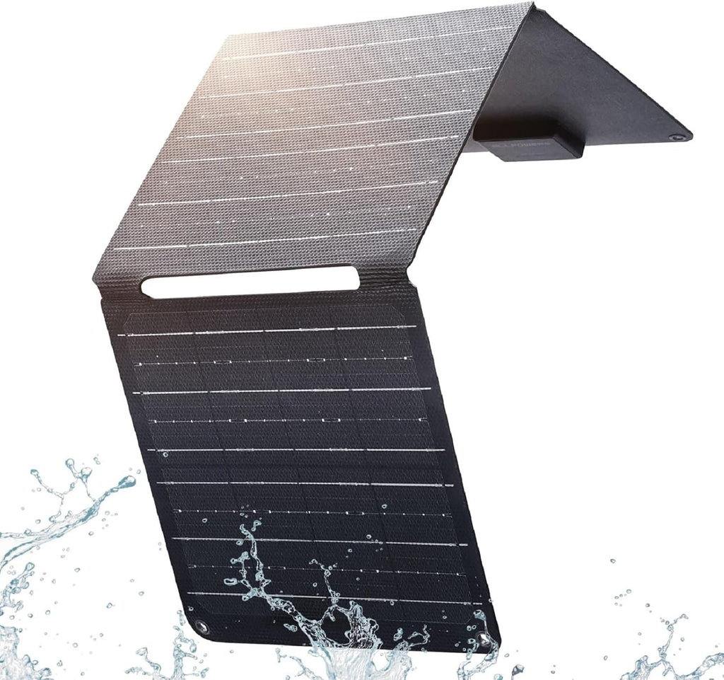 ALLPOWERS 21W 5V Foldable Solar Panel Charger, SP001 Solar Charging Kit with 5V USB-A and USB-C Charging, IP67 Waterproof Portable Solar Panel for Smartphone, Tablets, Outdoor, Camping, Hiking