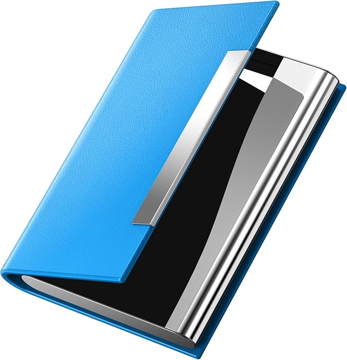 Padike Business Card Holder, Business Card Case Professional PU Leather & by padike