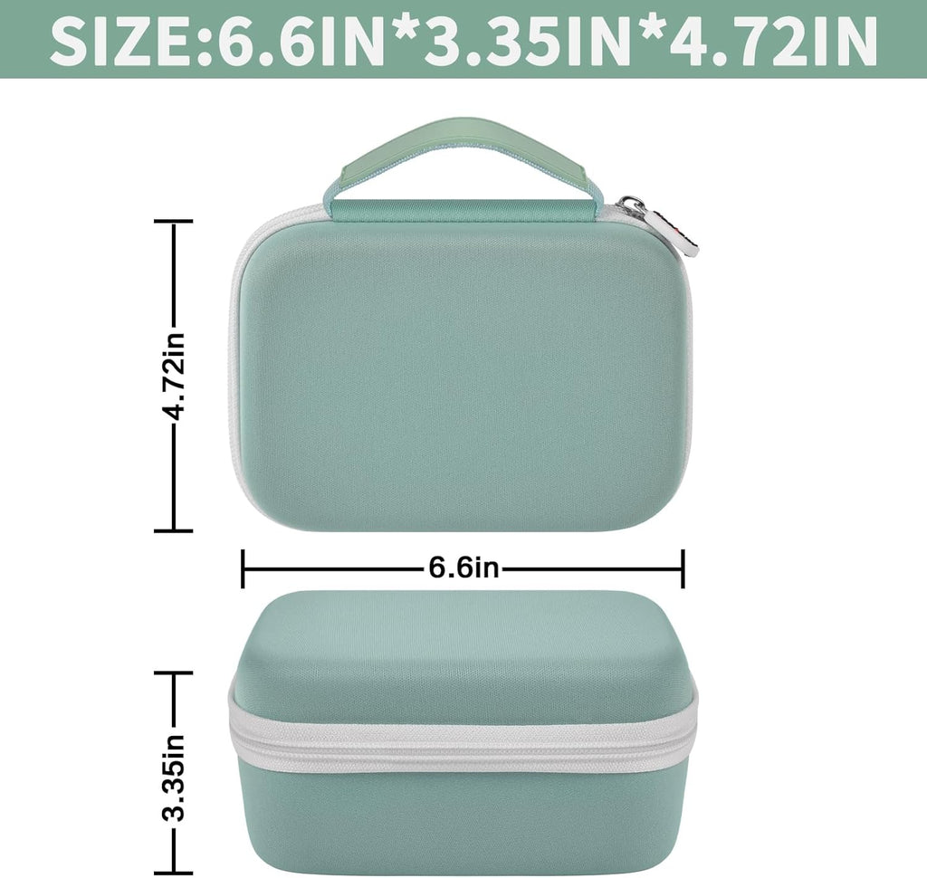 Case Compatible with Phomemo M110 Label Maker - Portable Mini Bluetooth Thermal Label Maker Carrying Storage Bag for Printer Labels, USB Cable and Accessories Black (Box Only)-Green