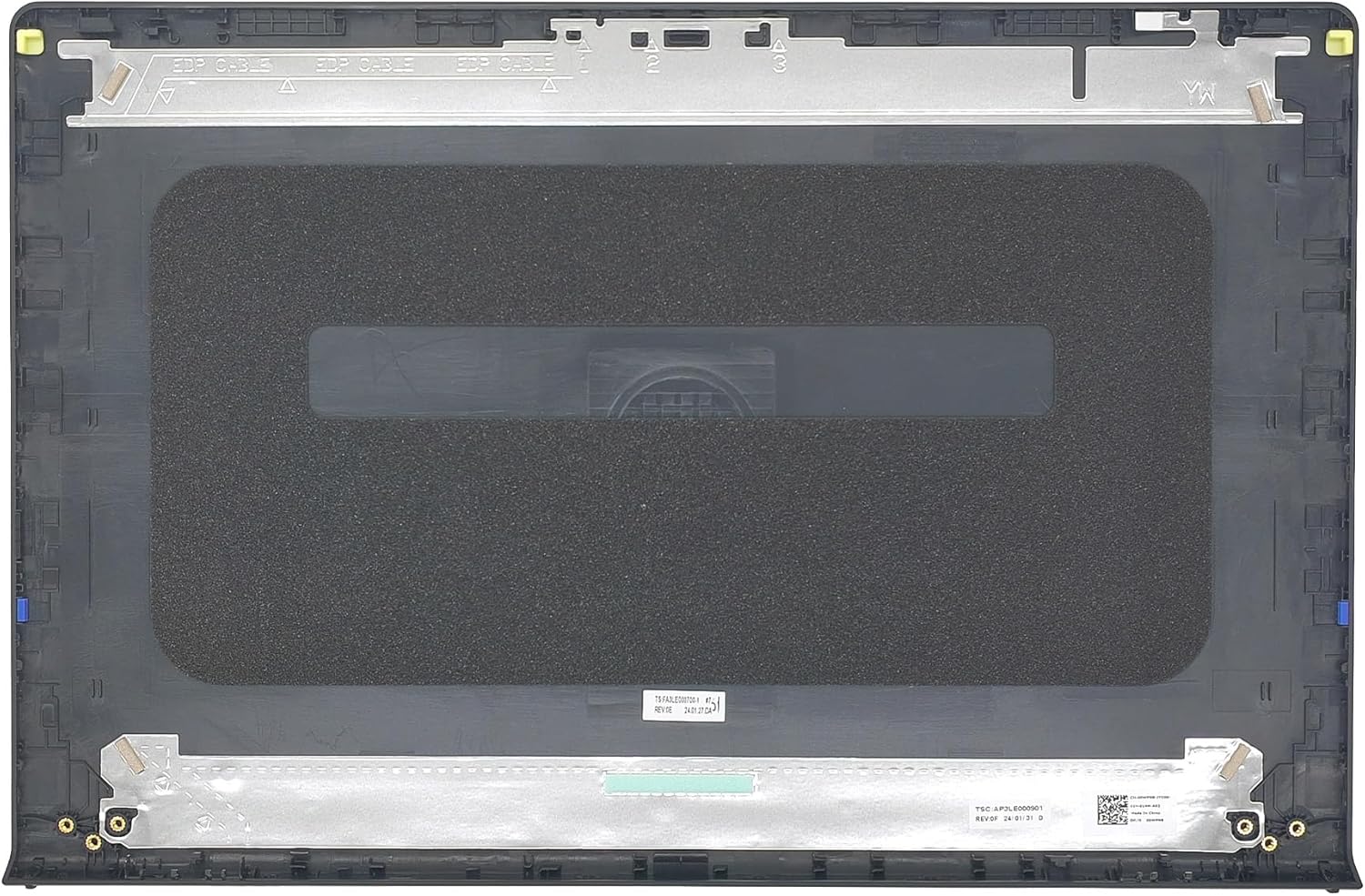 Replacement LCD Back Cover Rear Top Case Lid for DELL Inspiron 15 3510 3511 3515 3520 3525 Series Laptop,New Dell inspiron 15 3510 3511 3515 LCD Back Cover,00WPN8 0WPN8 AP3LE000901,Black