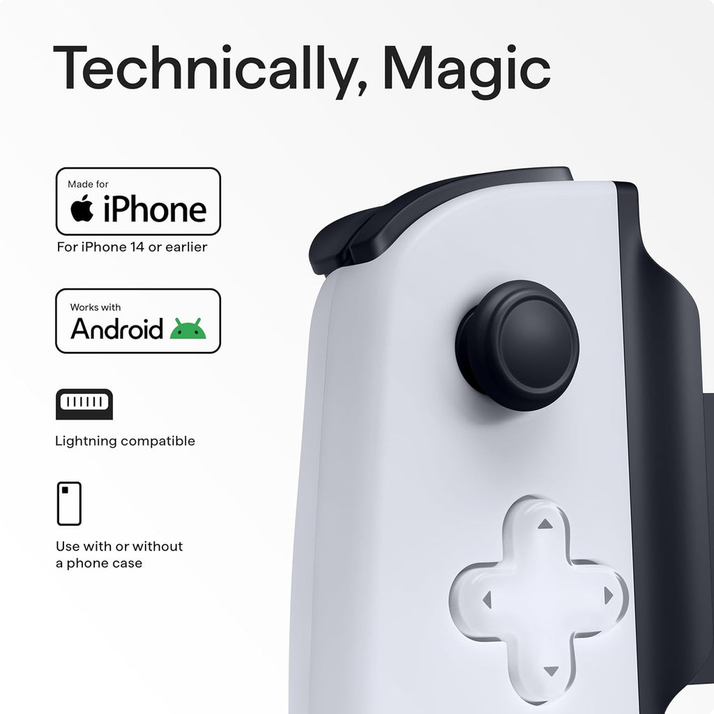 BACKBONE One Mobile Gaming Controller for iPhone (Lightning) - PlayStation Edition - 2nd Gen - Turn Your iPhone into a Gaming Console - Play Xbox, PlayStation & More (3 Months Apple Arcade Included)