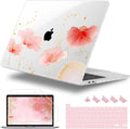 Case for MacBook Pro 13 inch with/Without Touch Bar (2016-2022, M2 A2338 M1 A2289 A2251 A2159 A1989 A1706 A1708), Hard Shell + Keyboard Cover + Dust Plug, Spring Floral