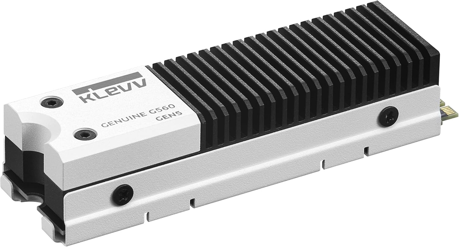 KLEVV Genuine G560 4TB M.2 2280 NVMe PCIe Gen5x4 Internal SSD Heatsink Included, up to 14000MB/s with DRAM Cash (K04TBM2SP0-G56)