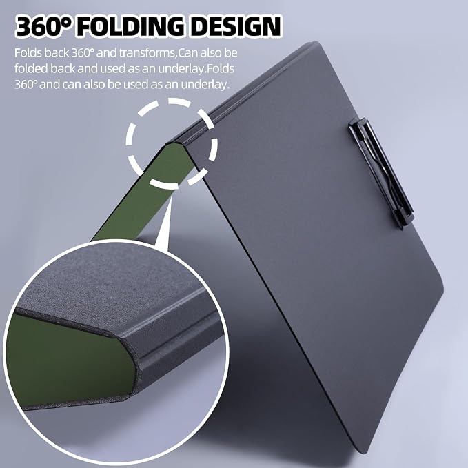 FRETONBA Clipboard Folder, 360 Degree Foldable Binder Clipboards - Image 4