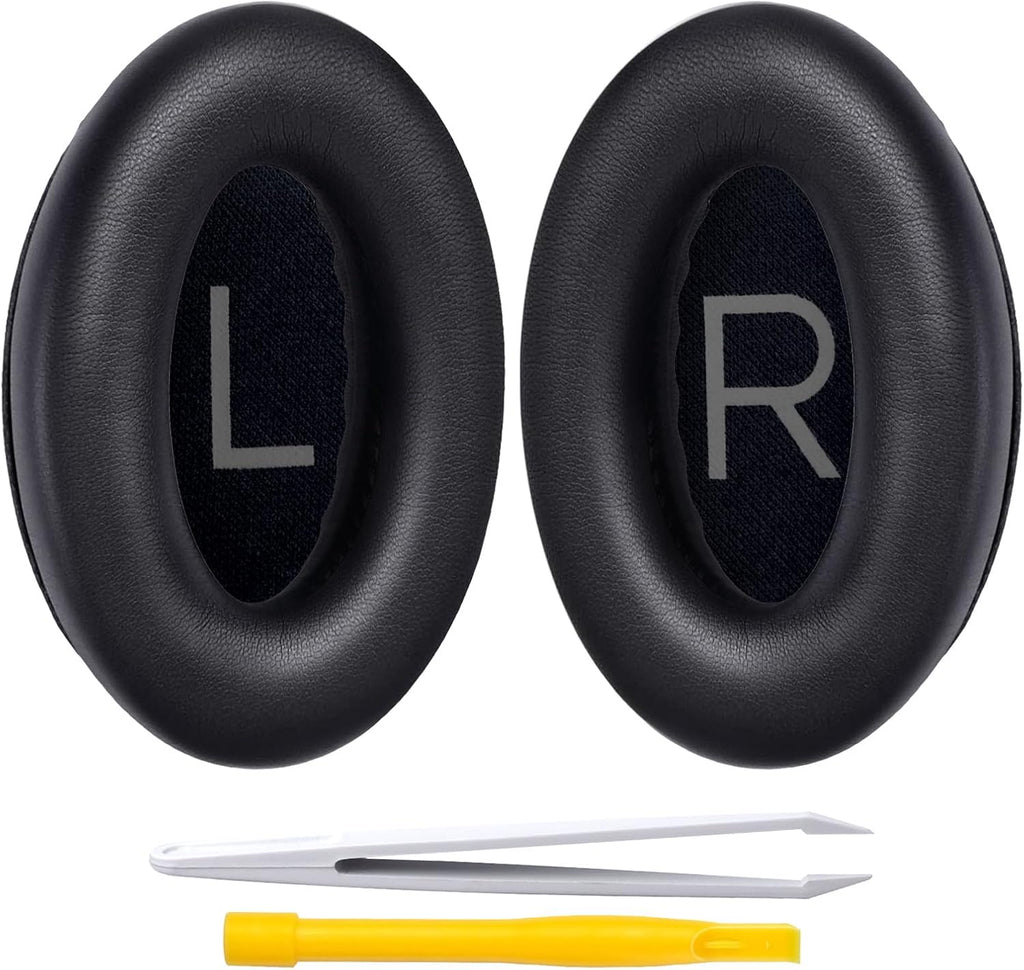 Replacement Ear Pads for Bose QuietComfort 45 (QC45)/QuietComfort SE (QC SE)/New QuietComfort Wireless Over Ear Headphones, Earpads Cushions with Softer Leather and Thicker Memory Foam