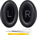 Replacement Ear Pads for Bose QuietComfort 45 (QC45)/QuietComfort SE (QC SE)/New QuietComfort Wireless Over Ear Headphones, Earpads Cushions with Softer Leather and Thicker Memory Foam