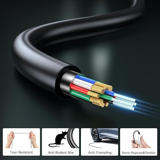 8K Fiber Optic HDMI Cable 65FT, 48Gbps Ultra High Speed HDMI 2.1 Cable - Image 3