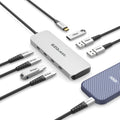 EZQuest USB C Hub Docking Station 7 in 1 with 3 Gen 2 10Gbs Ports, 3 USB A 3.0 Ports, 1 USB C Power Delivery 3.0 with 5Gbs Data, Compatible with MacBook/Dell/HP/Lenovo Laptops