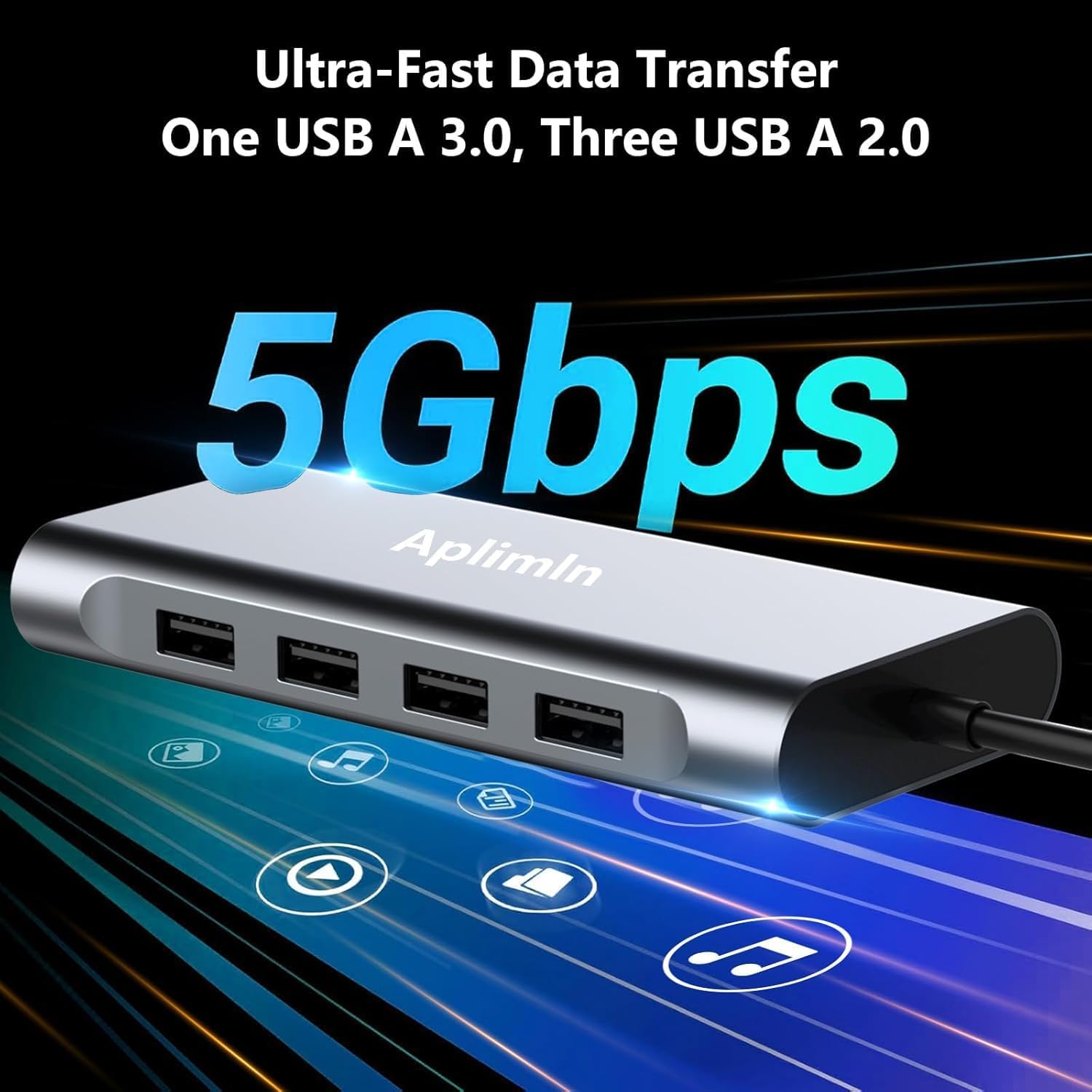 USB C HUB, USB C Adapter 11 in 1 Dongle with 4K HDMI, VGA, PD 100W, 1 X USB 3.0, 3 X USB 2.0 Ethernet, SD/TF Card Reader, 3.5mm Headphone Jack for iPhone 16/15 MacBook Pro/Air, Other Type C Laptops
