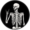 ITNRSIIET Round Mouse Pad with Stitched Edge Premium-Textured Waterproof Non-Slip Rubber Base Desktop Protection Mat Diameter 8.7 inches, Human Skeleton
