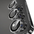 YWXTW Camera Lens Protector for Samsung Galaxy S25+ Plus Accessories [1:1 Fit & Ultra Clarity] 9H Tempered Glass Metal Individual Ring Camera Cover Screen Protector, Case Friendly (Clear)