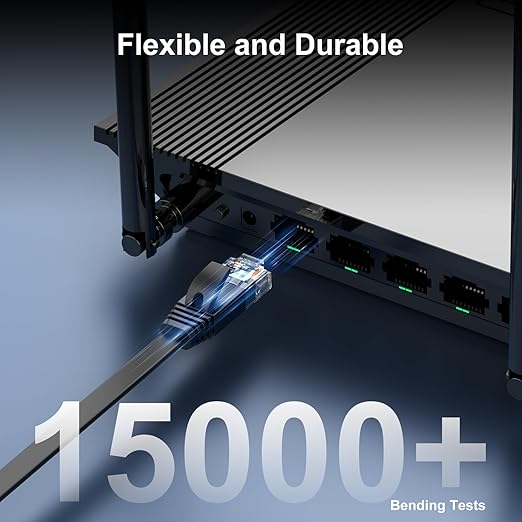 Cat 6 Ethernet Cable 10ft 2-Pack, Indoor&Outdoor, High Speed 10Gbps Internet - Image 6