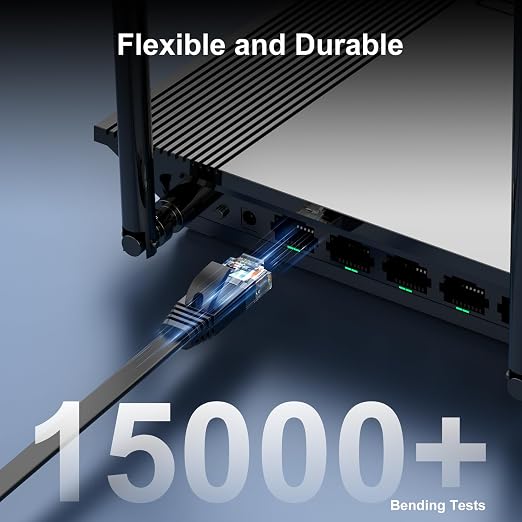Cat 6 Ethernet Cable 1ft Flat Internet Network Cables - Image 6