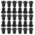 30 pcs 1/4" Drill Hole，1/8" ID Black Silicone Top hat Rubber Grommets for Wiring，Automotive，Firewall，Hole Plug，Desk，Screw，Water and Gas Pipe，Drain，House Siding，Cable Bushing，Glass，Wire Plug