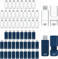 GIGASTONE 64GB Flash Drive (60 Pack) Z60NB USB 3.2 Gen 1, Ultra Fast, Retractable Capless Slider Design, Data Storage, Backup for PC/Mac/TV/Car Audio, USB 2.0/3.0/3.1 Compatible (Random Color)