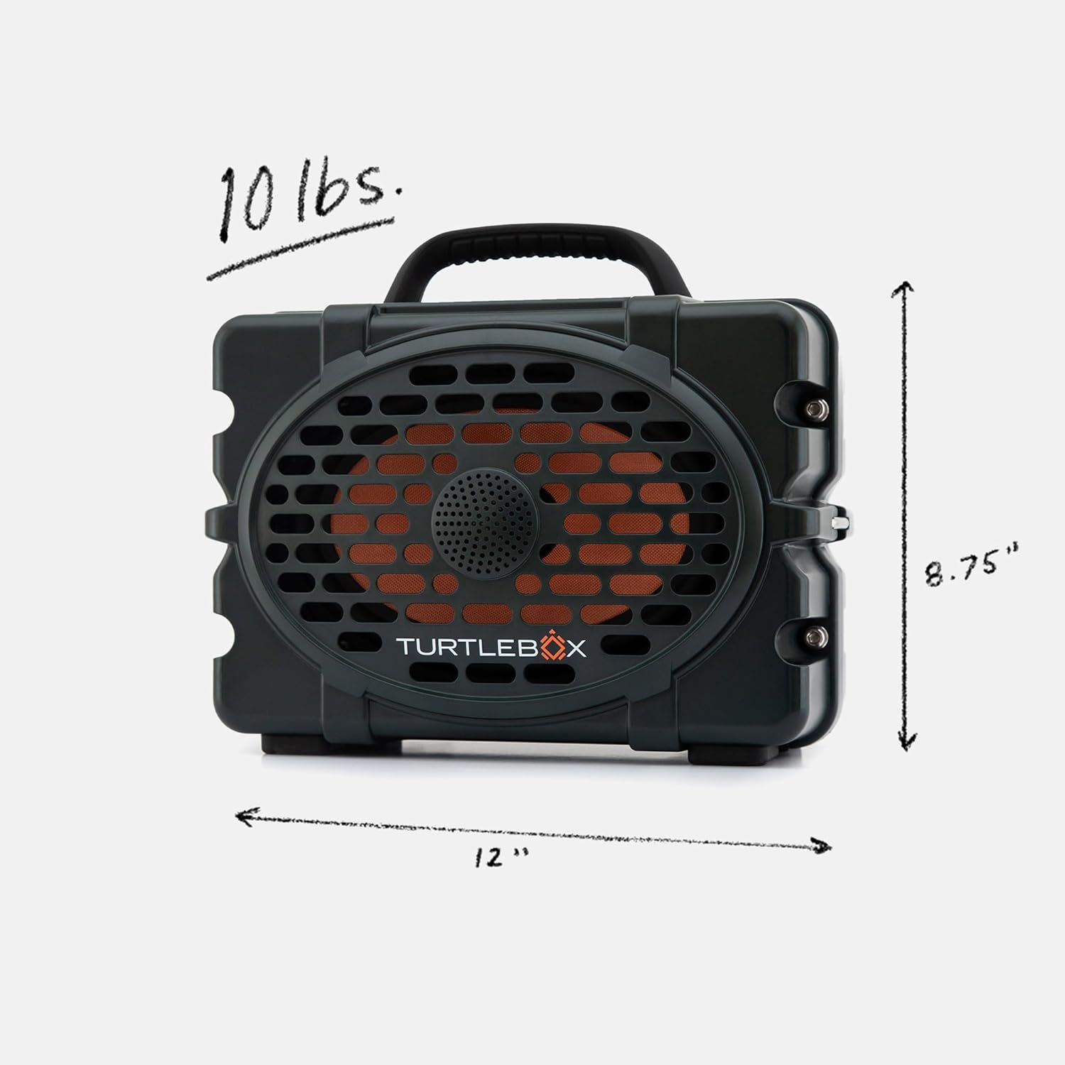 Turtlebox Original Gen 3: Portable Outdoor Bluetooth Speaker – Ultra-Loud (120dB), Waterproof (IP67), Rugged, Impact-Resistant, 3-Day Battery | Party Mode: Unlimited Pairing Stereo, Green/Camo