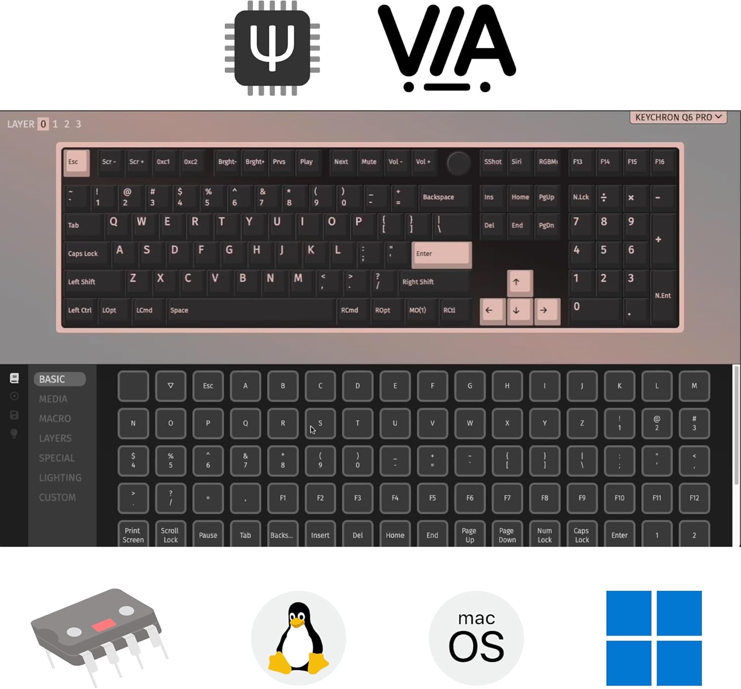 Keychron Q6 Pro Full Aluminum RGB Wireless/Wired Custom Mechanical Keyboard for Mac Windows Linux, Full-Size QMK/VIA Programmable Knob KSA Double-Shot PBT Keycaps Hot-Swappable K Pro Red Switch-White