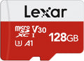 Lexar 128GB Micro SD Card, microSDXC UHS-I Flash Memory Card with Adapter - Up to 100MB/s, A1, U3, Class10, V30, High Speed TF Card