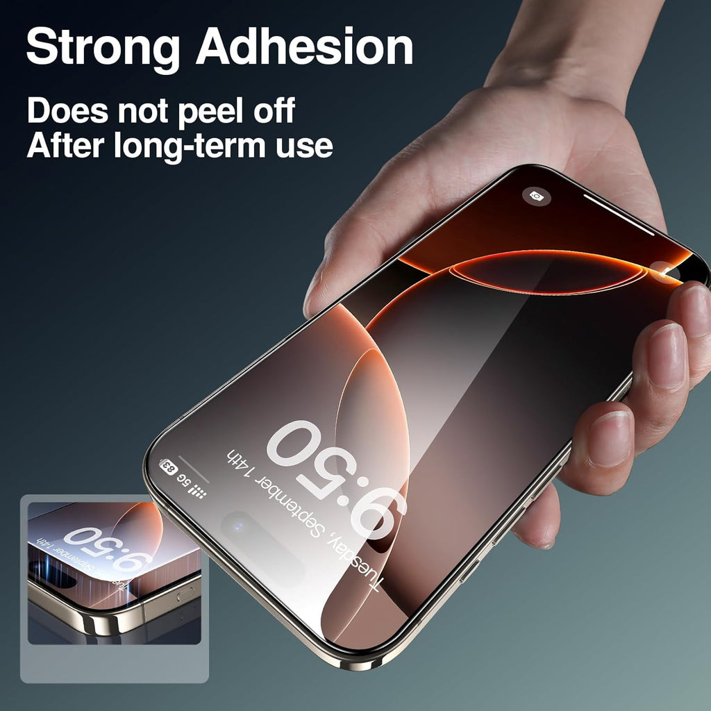 SMARTDEVIL 2 Pack Screen Protector for iPhone 16 Pro (6.3 Inch) Tempered Glass, HD Clear Film, Easy Installation, Dust-Free & Bubble-Free