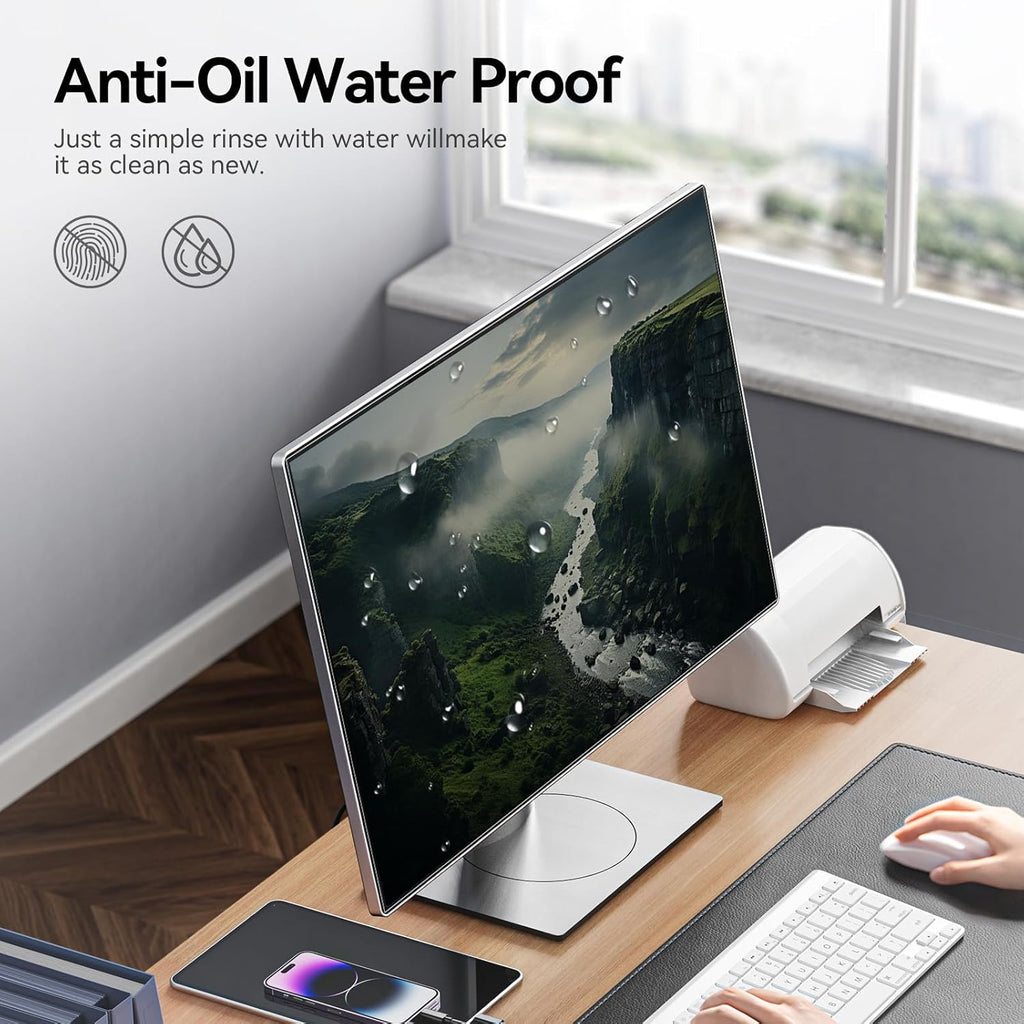 [2-Pack] 24 Inch Anti Blue Light Anti Glare Computer Screen Protector for 16:9 Widescreen Monitor, Removable Anti-Scratch Anti-UV Blocking Screen Filter, Eye Protection Reduce Eye Fatigue and Strain