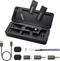 GODOX 【2025 Latest Model Movelink Mini Kit Wireless Microphone System, 2.4GHz Lavalier Mic 100m(328ft.) Range with Charging Case for Android, Camera, Vlogger, Youtuber, Interviewer