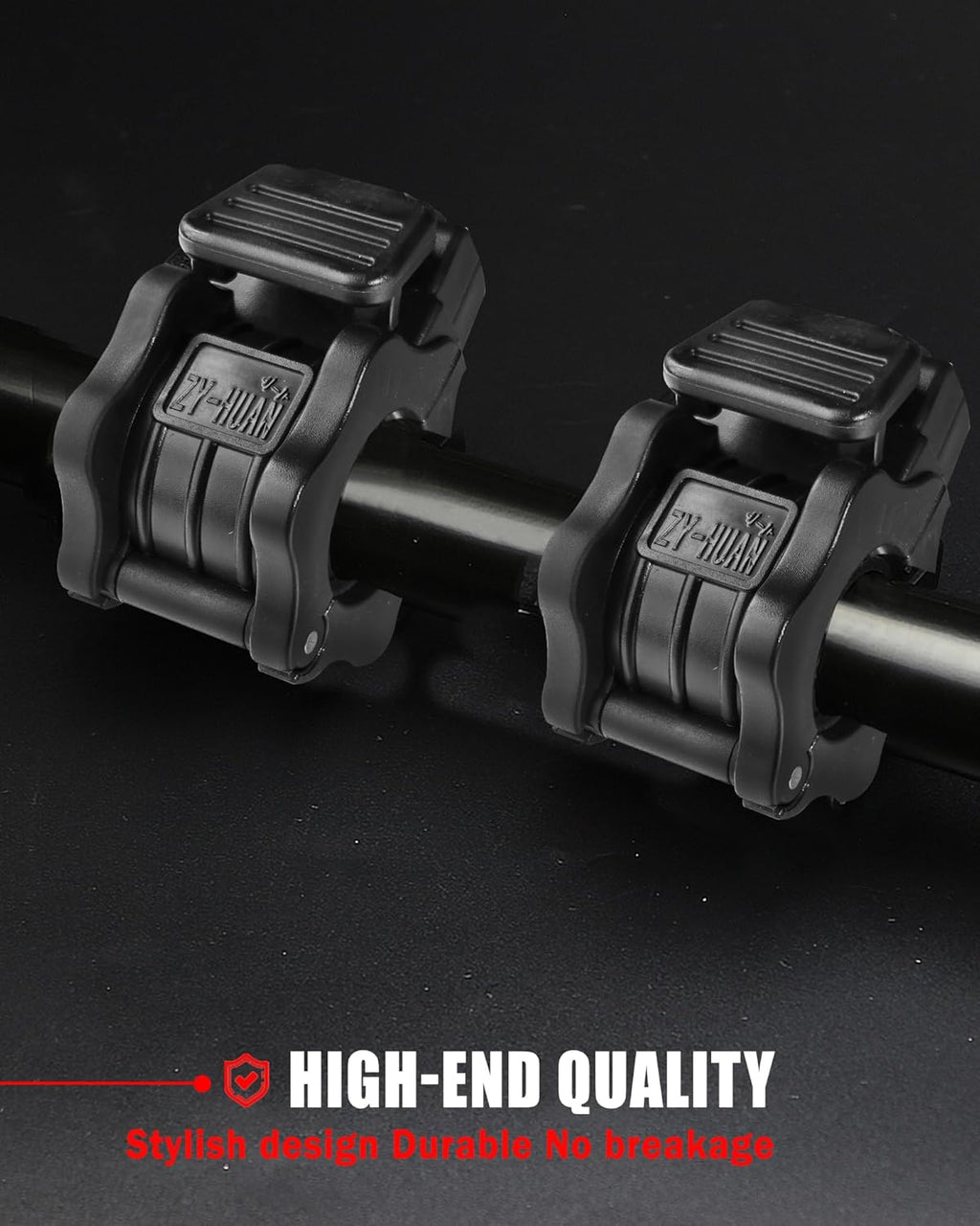 Adjustable Barbell Clips (2-Pack), Fits 0.98-1.1" Olympic & Standard Bars, Secure Locking Collars for Weight Lifting Strength Training