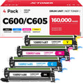 C600 C605 Drum Unit Color Imaging Drum 4-Pack Replacement Compatible with Xerox VersaLink C600 C605 Color Multifunction Printers | 108R01488 108R01485 108R01486 108R01487 (Black Cyan Yellow Magenta)