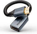 8K Short HDMI Extender Cable 0.6 FT Ideal for Tight Spaces, HDMI Extension Male to Female Adapter, Compatible with Roku TV Stick, HDTV, Game Console, Laptop (1 Pack, 0.6FT)