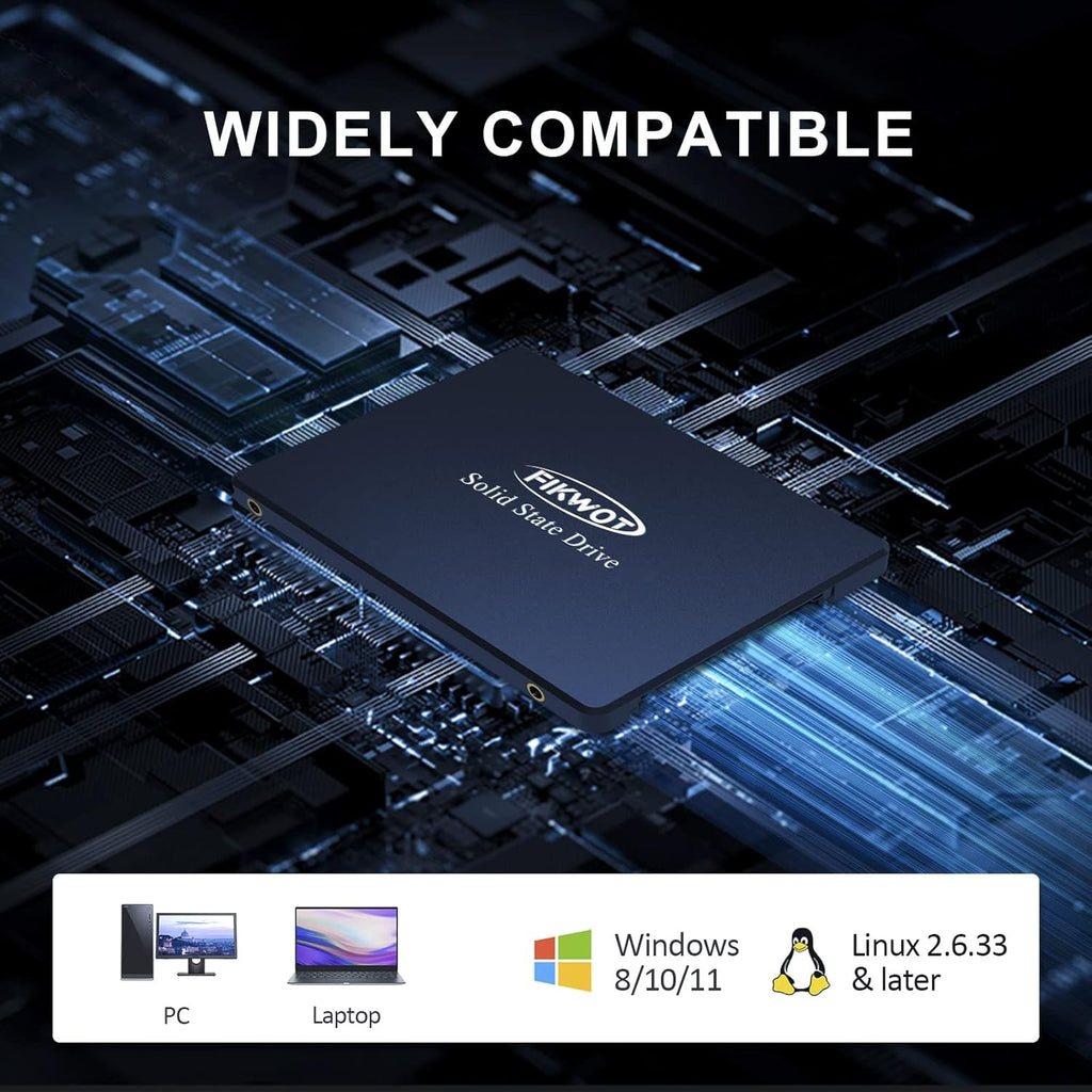 FS810 250GB SSD, 2.5" SSD SATA III 6Gb/s, Solid State Drives, Up to 560MB/s, 3D NAND TLC Flash, Internal SSD for Desktops and Laptops(Black)