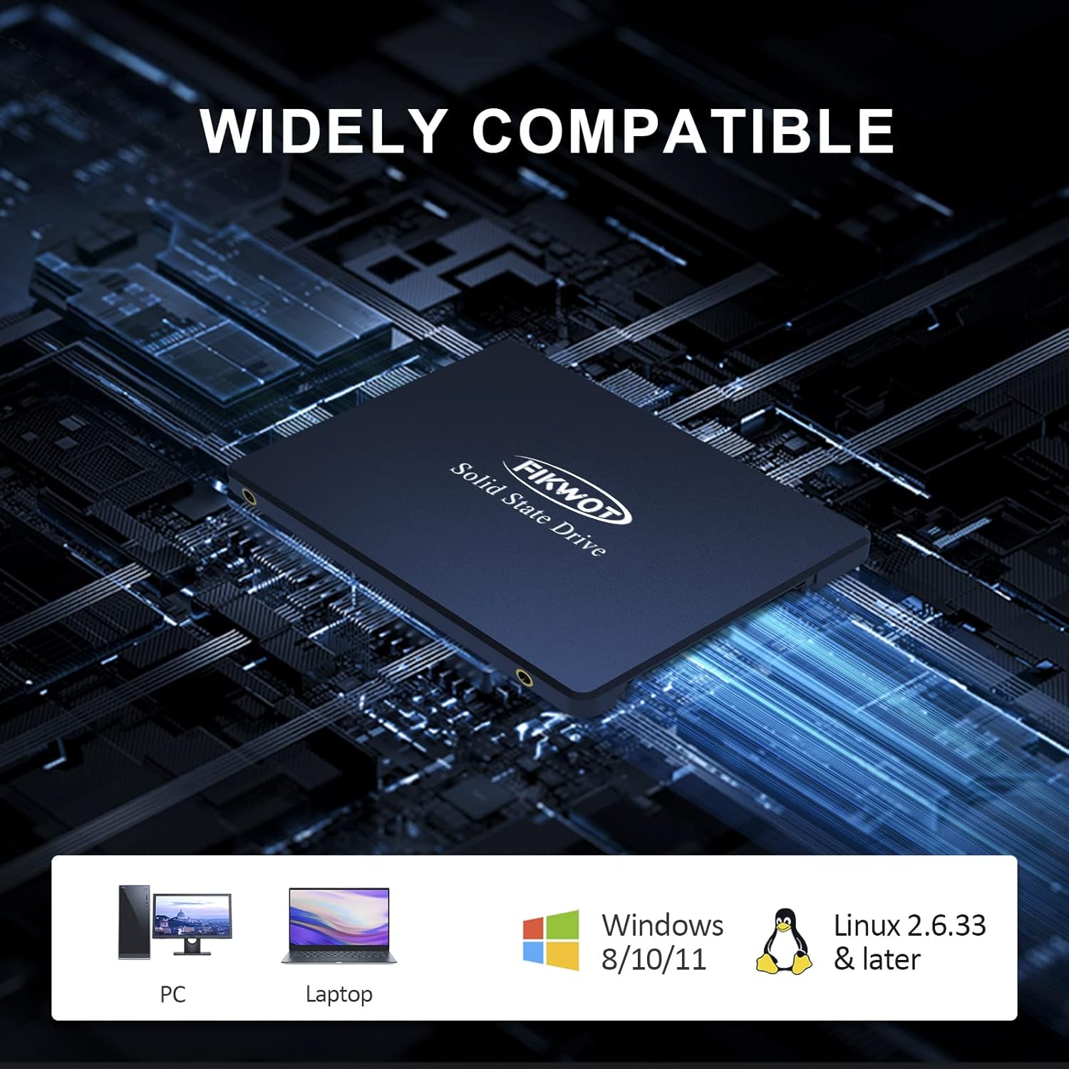 FS810 250GB SSD, 2.5" SSD SATA III 6Gb/s, Solid State Drives, Up to 560MB/s, 3D NAND TLC Flash, Internal SSD for Desktops and Laptops(Black)