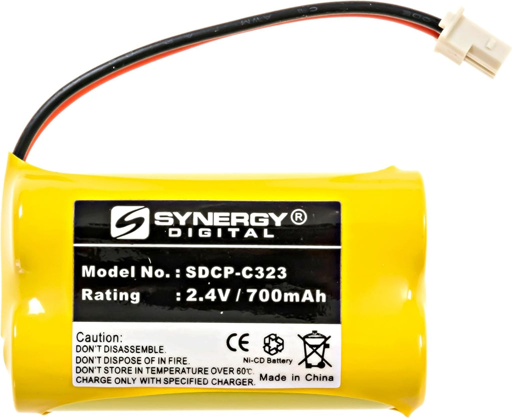 Synergy Digital Cordless Phone Battery, Compatible with Rayovac RAY77 Cordless Phone, (NI-CD, 2.4V, 700 mAh) Ultra High Capacity, Replacement for Sony BP-T50 Battery