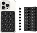 Silicone Double Sided Suction Phone Case Mount, Detachable Hands Free & Strong Grip Holder for Selfies & Videos, Compatible iPhone Android (Black, 1Pack)