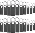 20 Pack 4GB USB Flash Drive with Keychains, Wooolken Sleek Metal USB 2.0 Thumb Drives Memory Stick for PC Laptop Computer(Dark Grey)