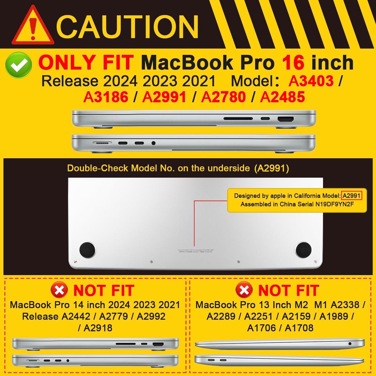 Batianda Compatible with New MacBook Pro 16 inch Case 2024 M4 Chip 2023 2021 Release with M3 M2 Pro Max, Heavy Duty Protective Plastic Hard Shell with Fold Kickstand & Keyboard Cover Protector, Red